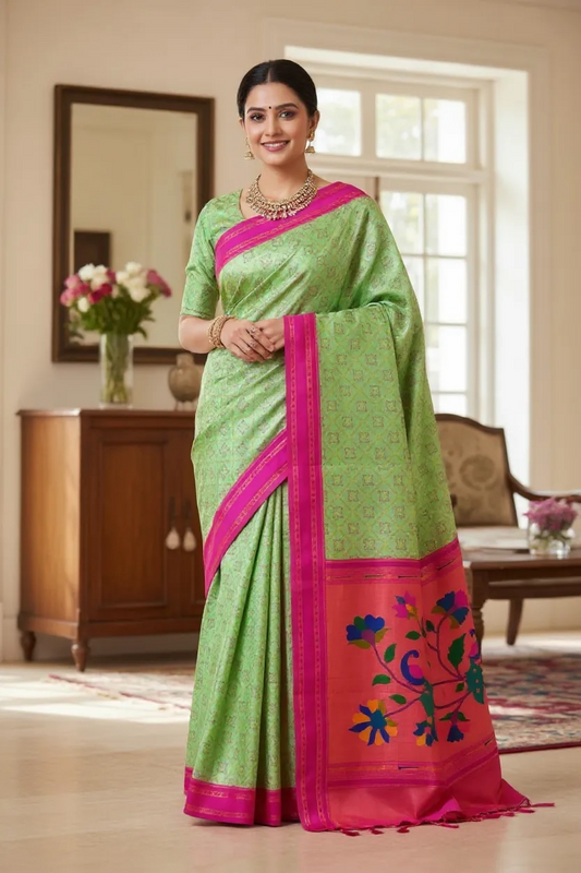 Paithani Vrutika Bandhani