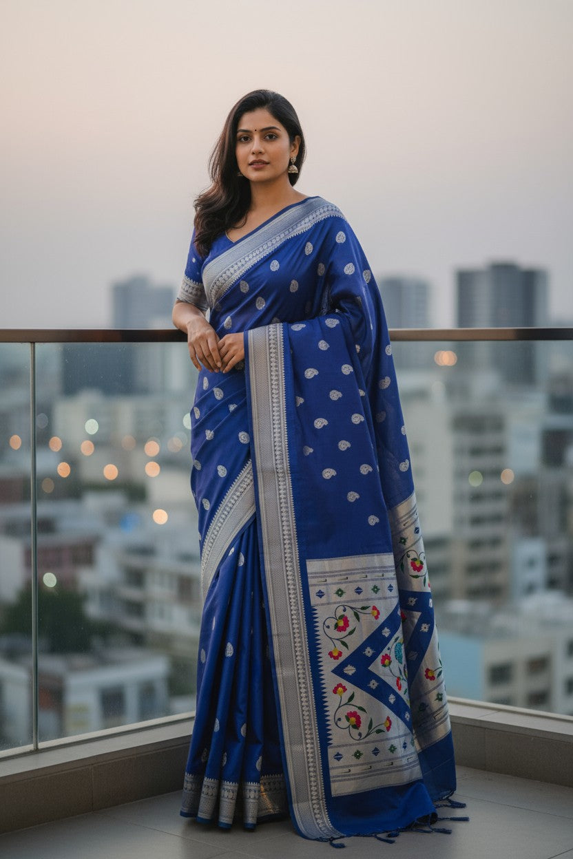 Ananya Peacock Paithani Saree