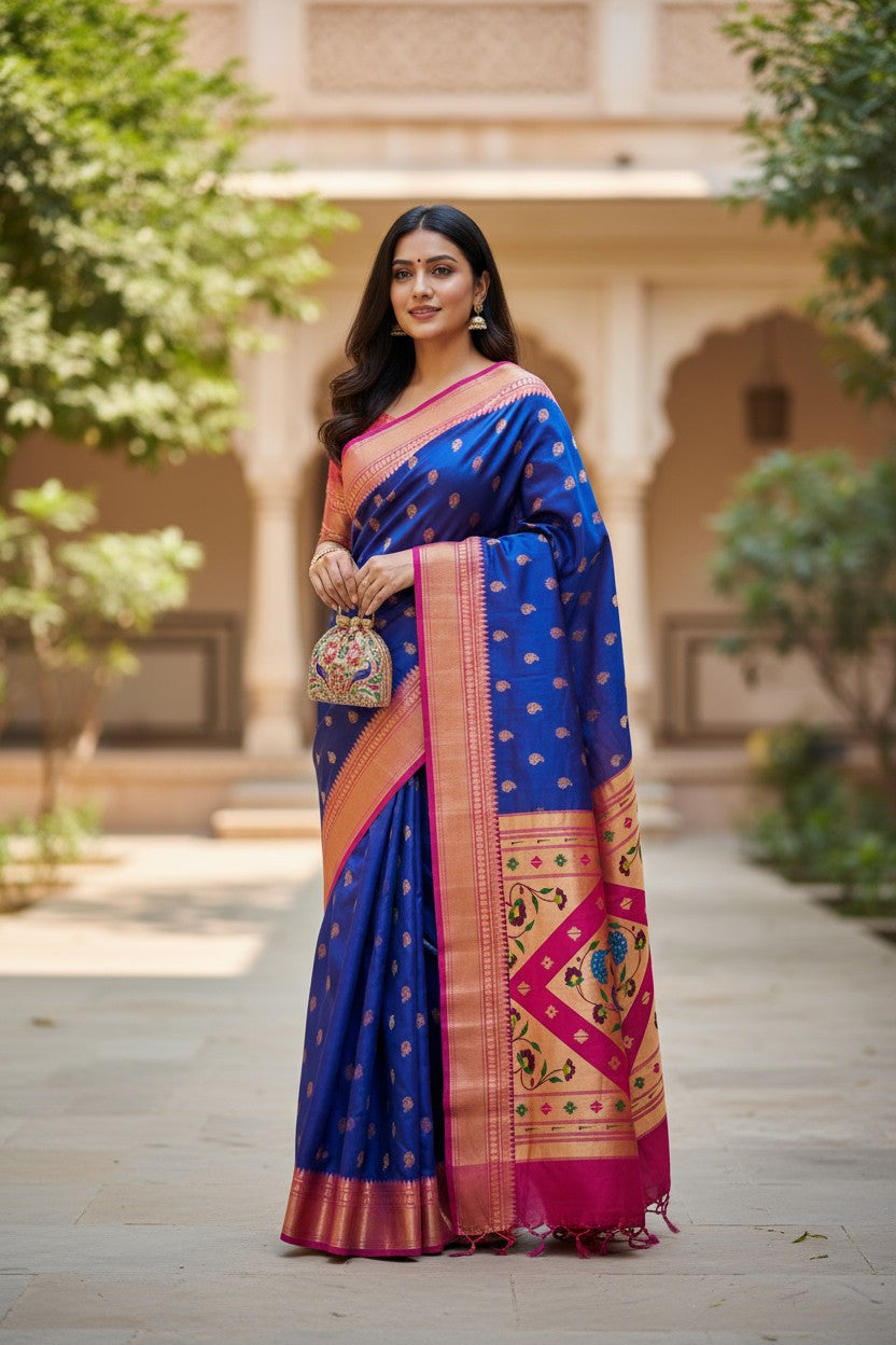 Ananya Peacock Paithani Saree