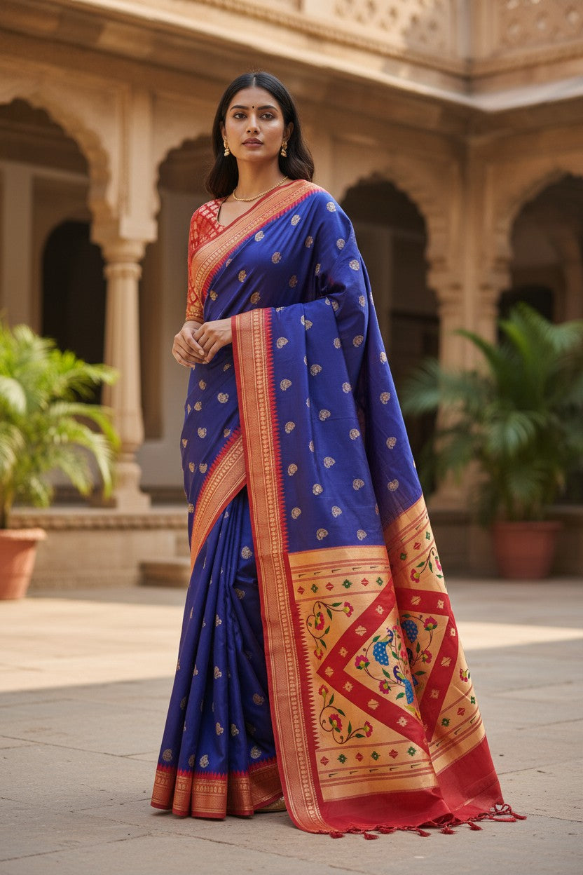 Ananya Peacock Paithani Saree