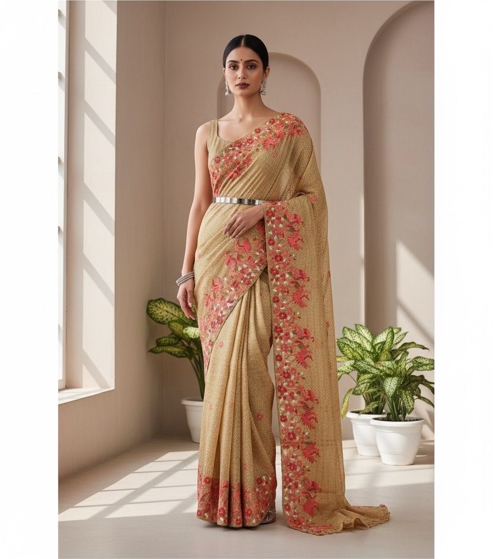 Kota Cotton Silk Embroidery