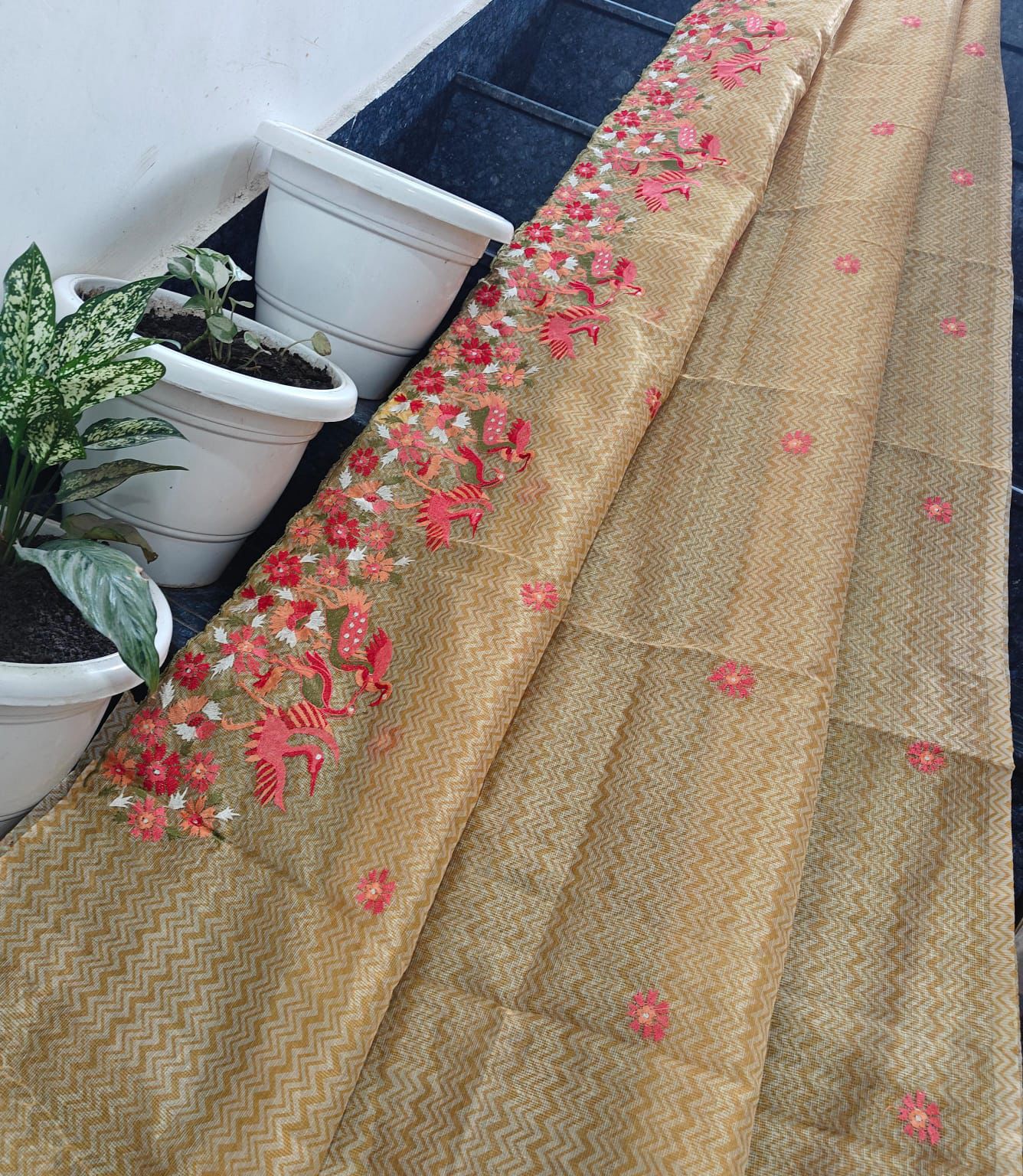 Kota Cotton Silk Embroidery