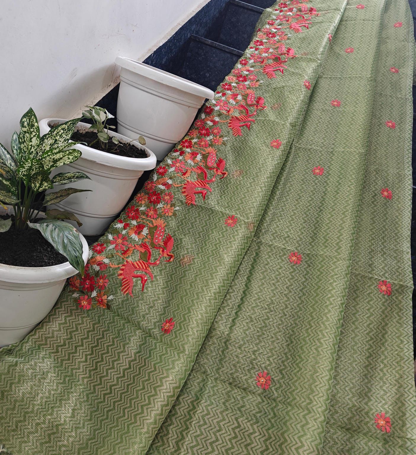 Kota Cotton Silk Embroidery