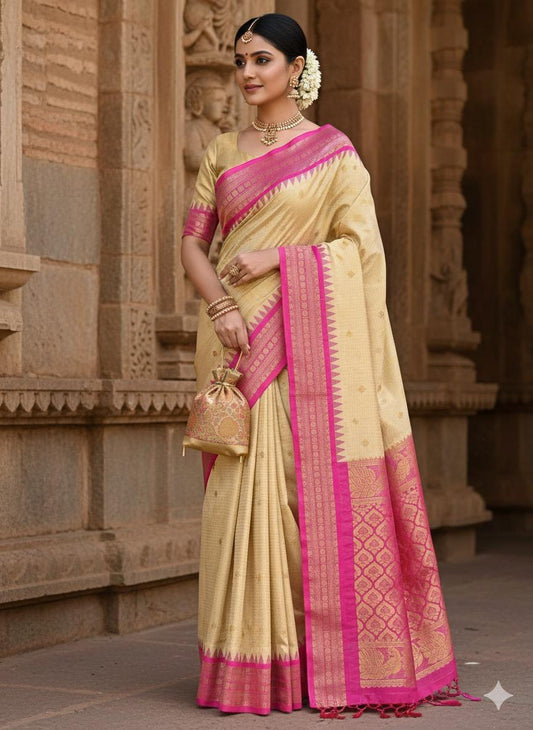 Gadwal Semi Pattu Saree