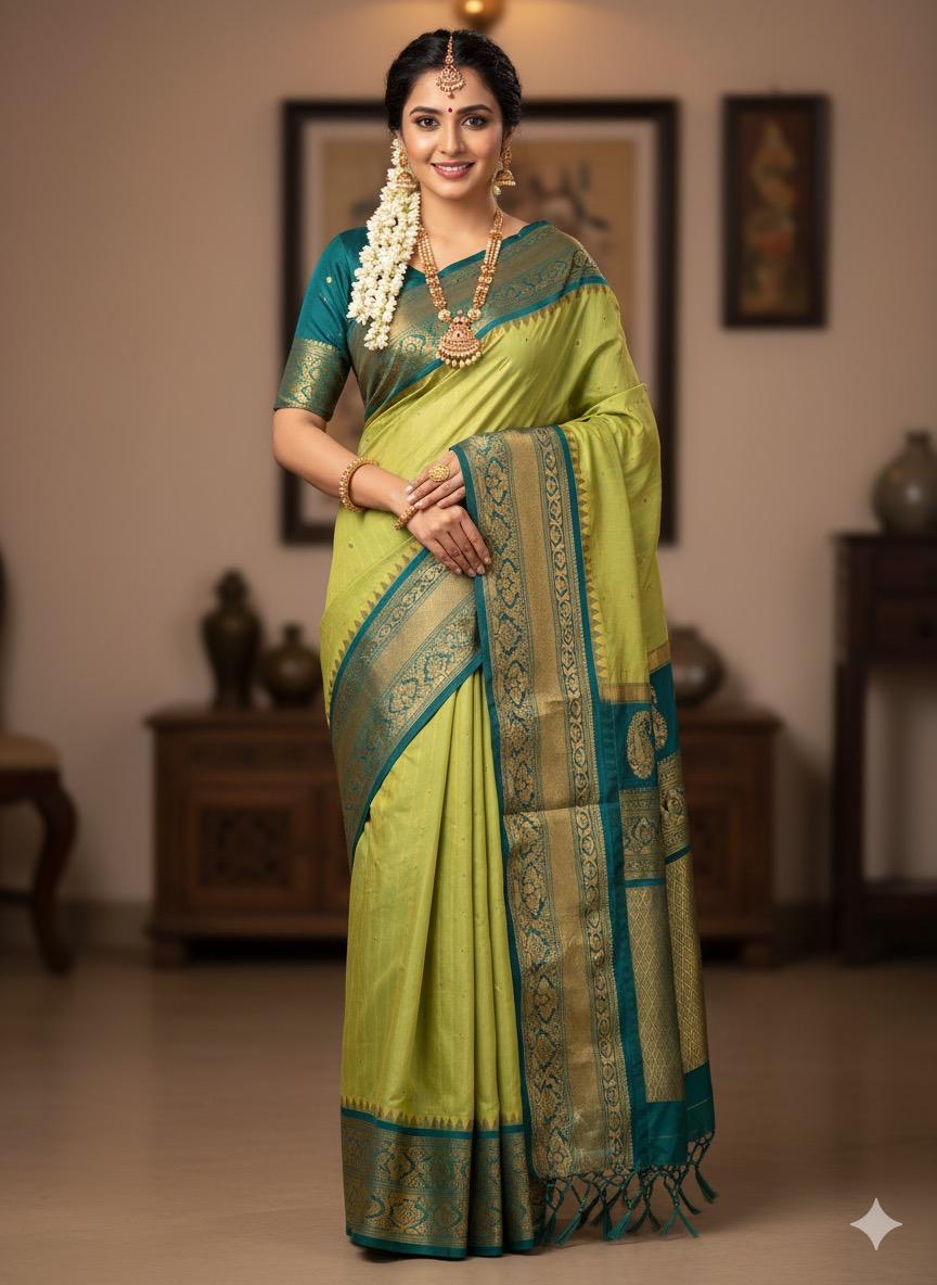 Gadwal Semi Pattu Saree