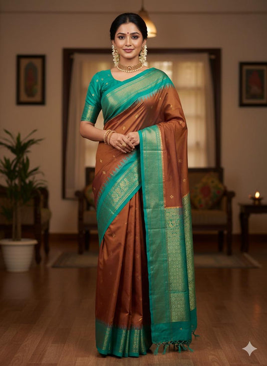 Gadwal Semi Pattu Saree