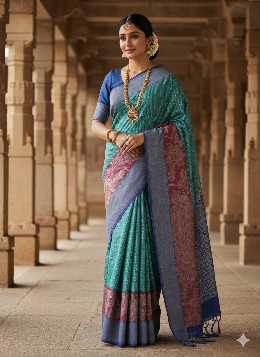 Gadwal Semi Pattu Saree