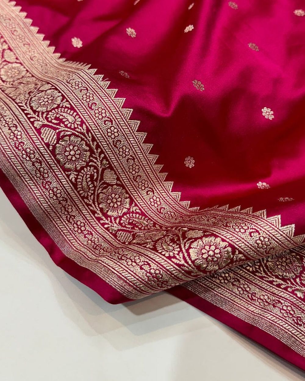 Banaras Mashru Katan Butta Saree