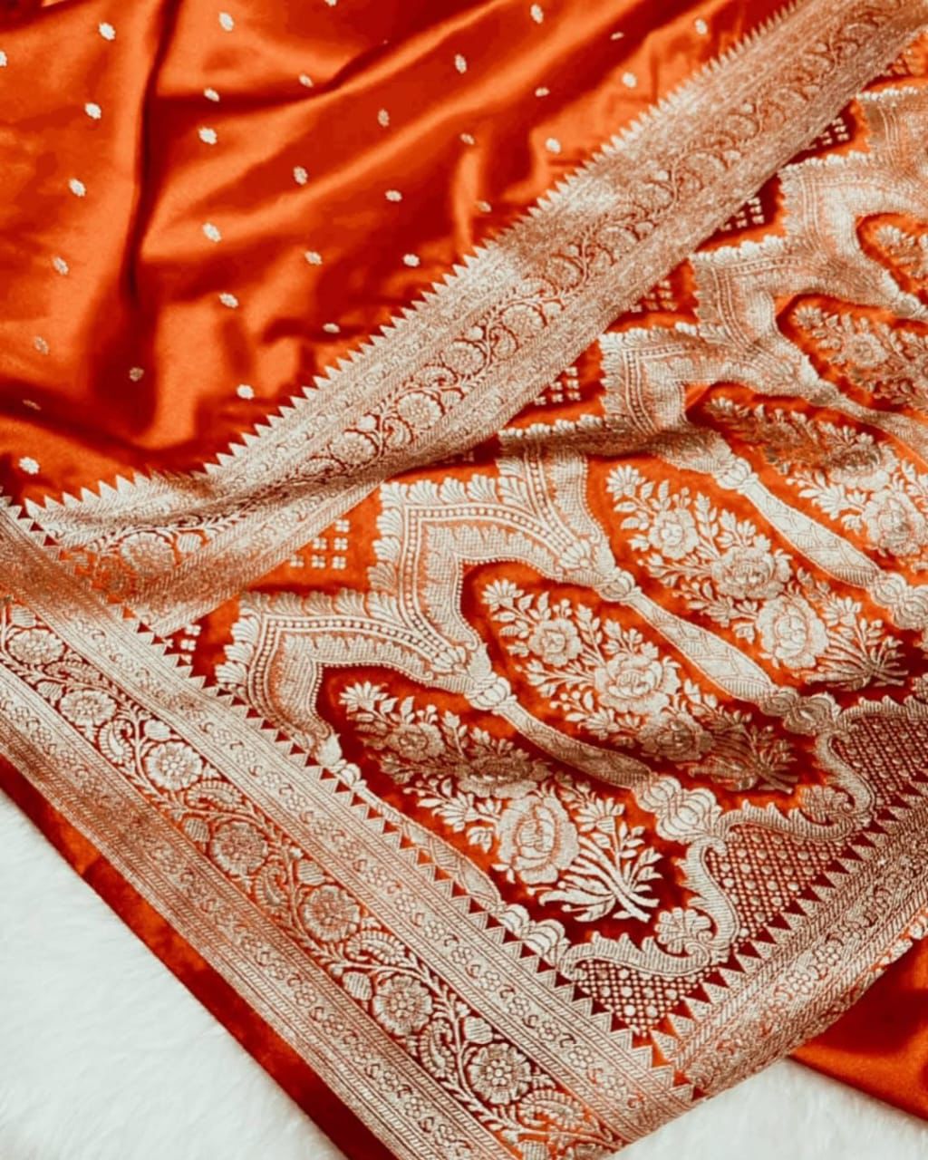 Banaras Mashru Katan Butta Saree