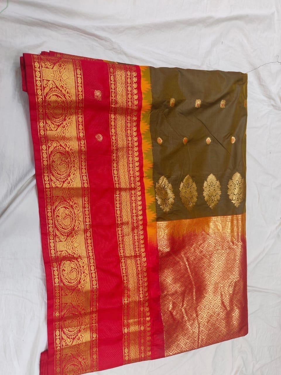 Gadwal Semi Pattu Saree