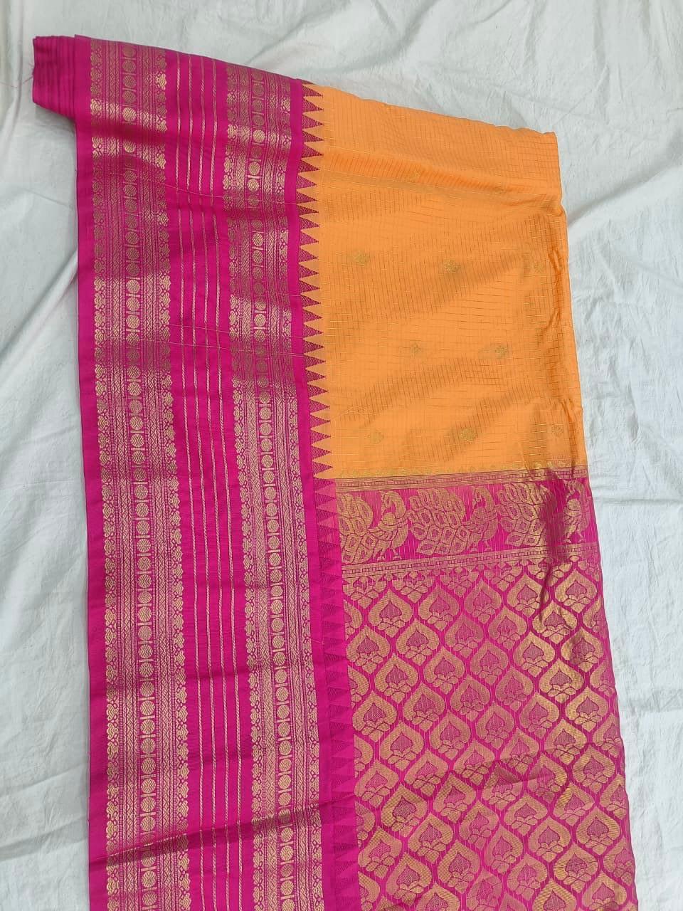 Gadwal Semi Pattu Saree