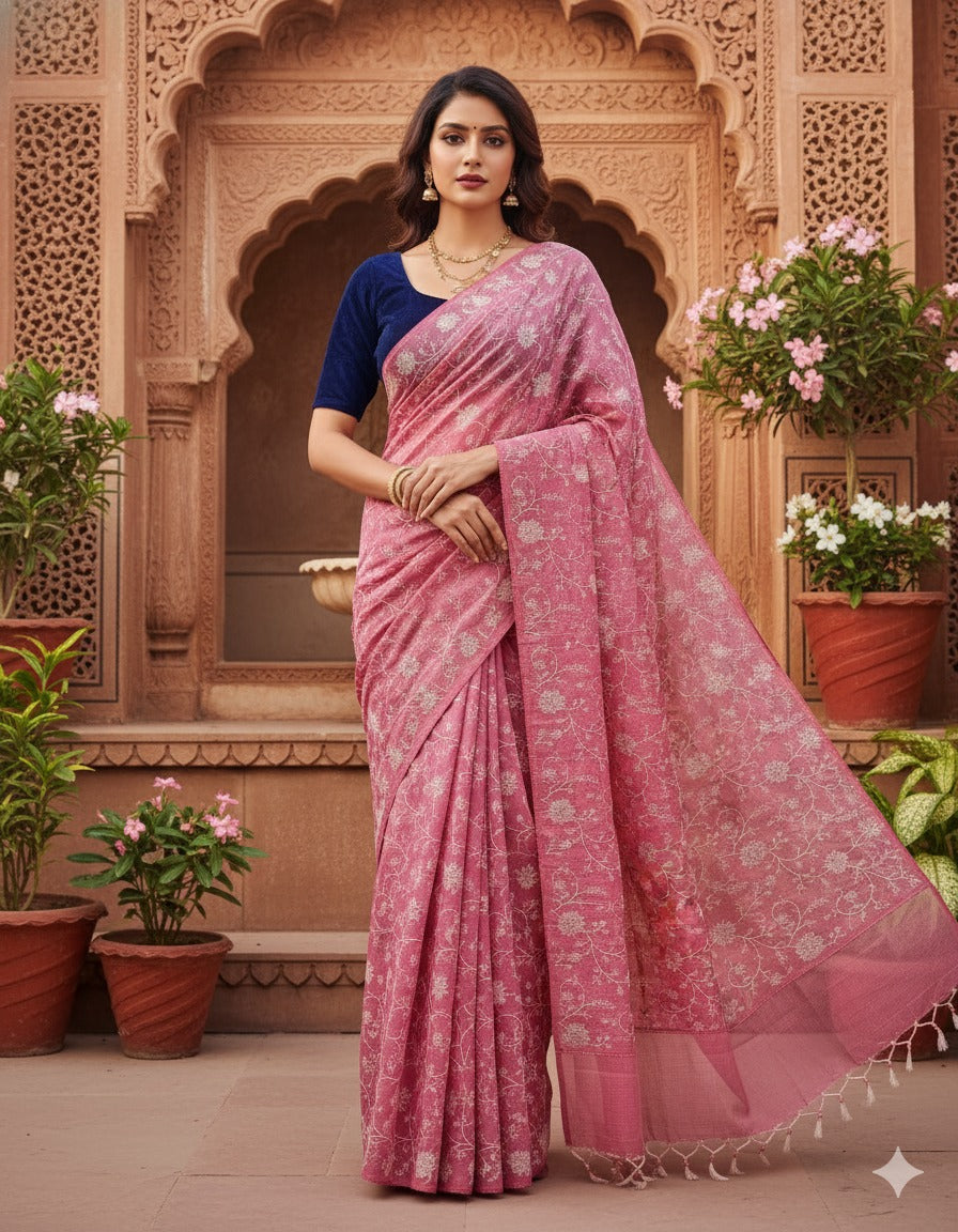 soft kota doria saree