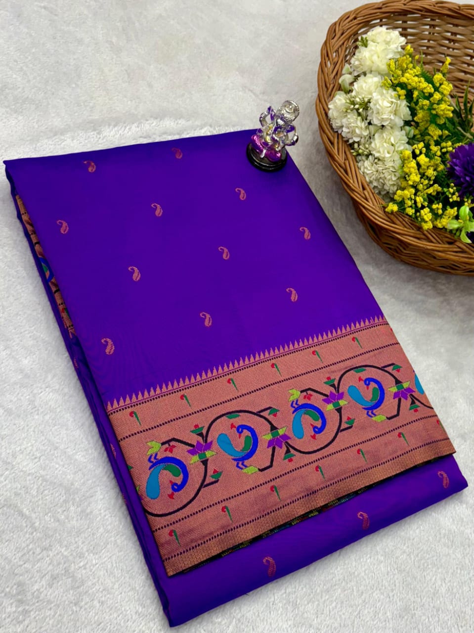 Ring Peacock Saree