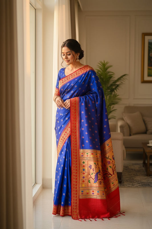 Gouri Gadwal Paithani Saree