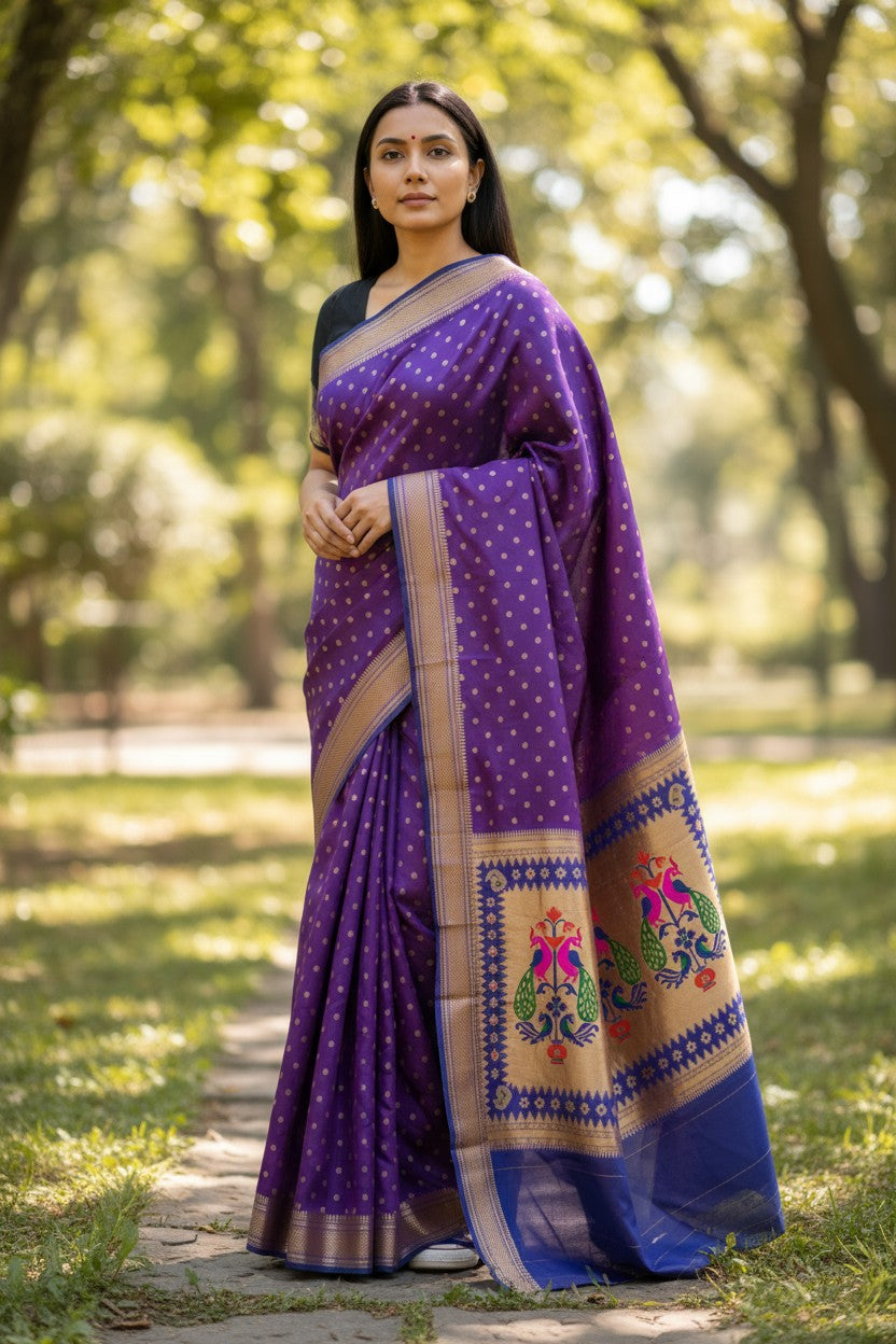 Bhoomi Kadiyal Paithani Saree