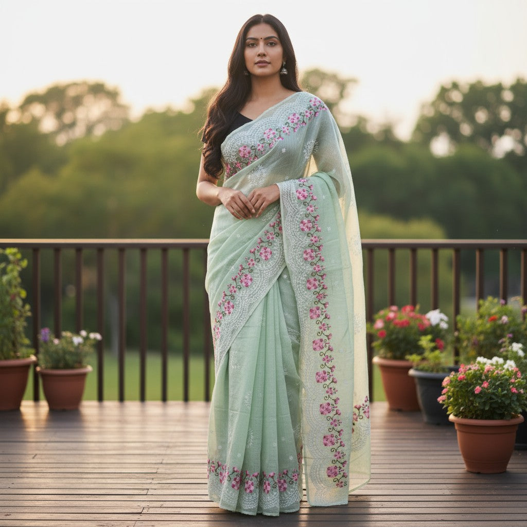 Pure Kota Doria Saree